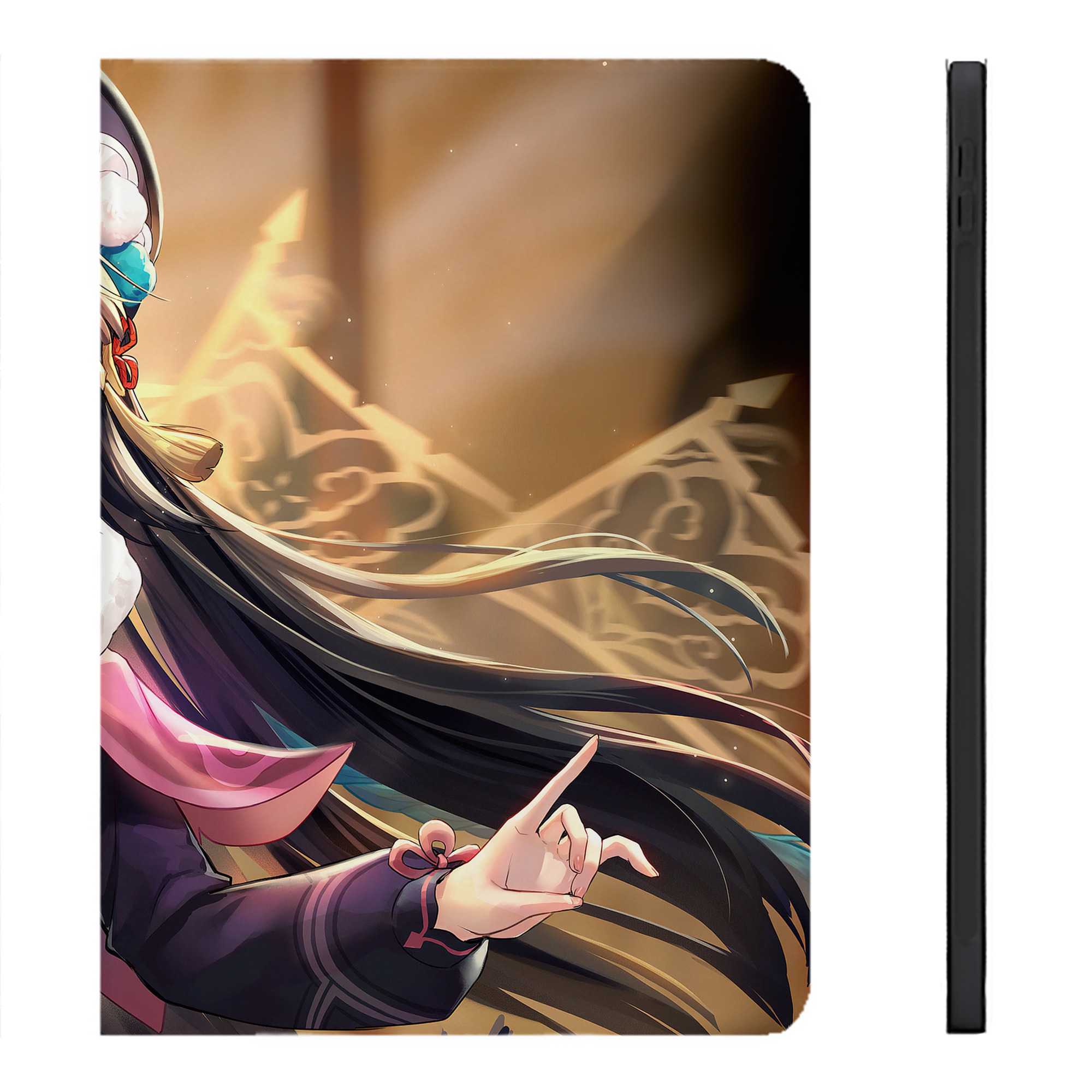 げんし神 genshin IPadケース ペンホルダー付き ブックスタイルデザイン